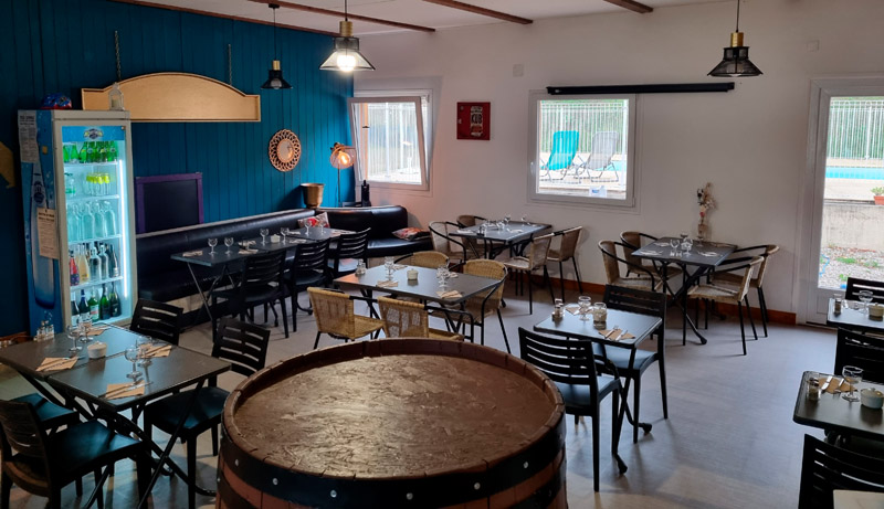 Salle de restaurant Camping du Haut-Rhône